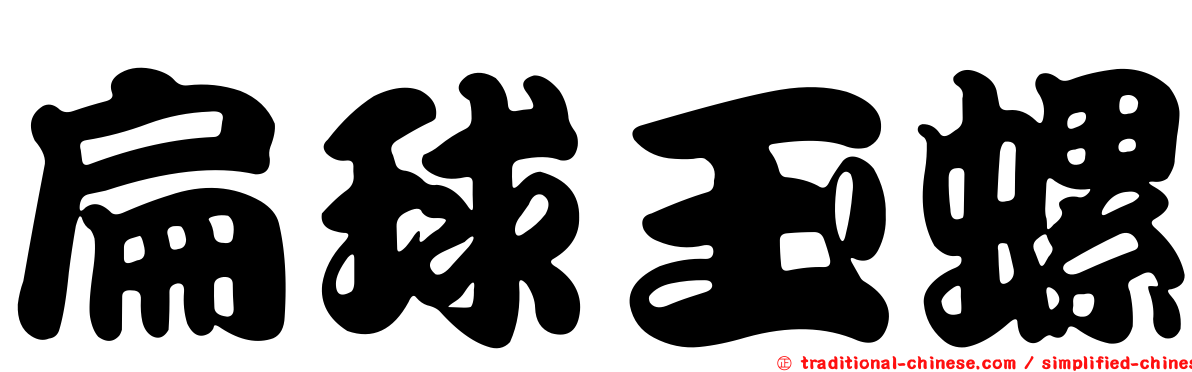 扁球玉螺