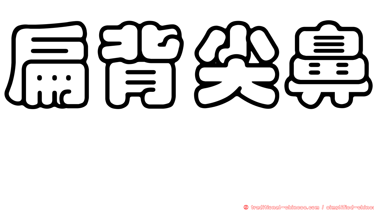 扁背尖鼻魨