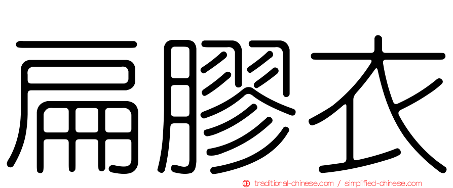扁膠衣