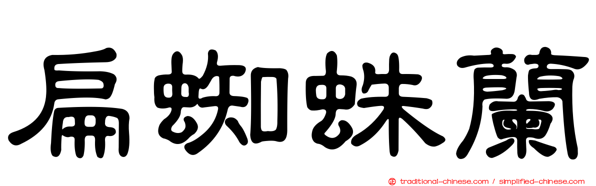 扁蜘蛛蘭