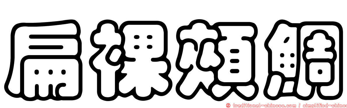 扁裸頰鯛
