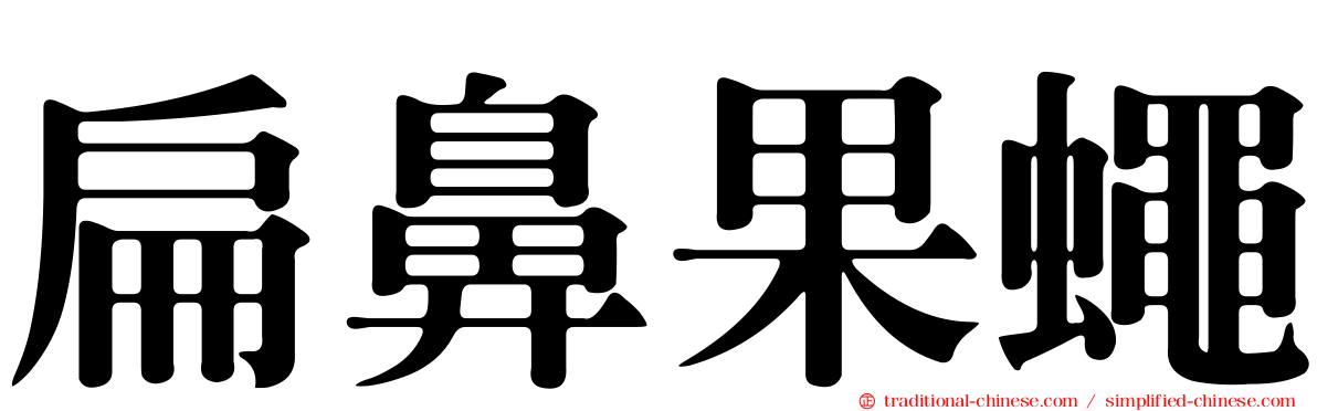 扁鼻果蠅