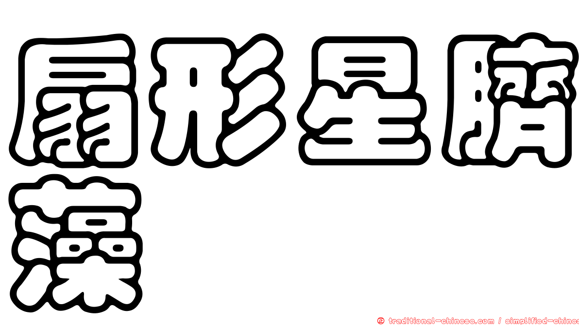扇形星臍藻