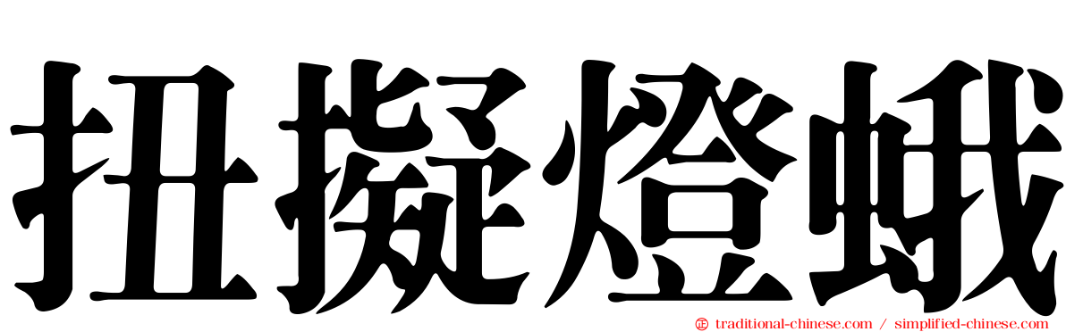 扭擬燈蛾