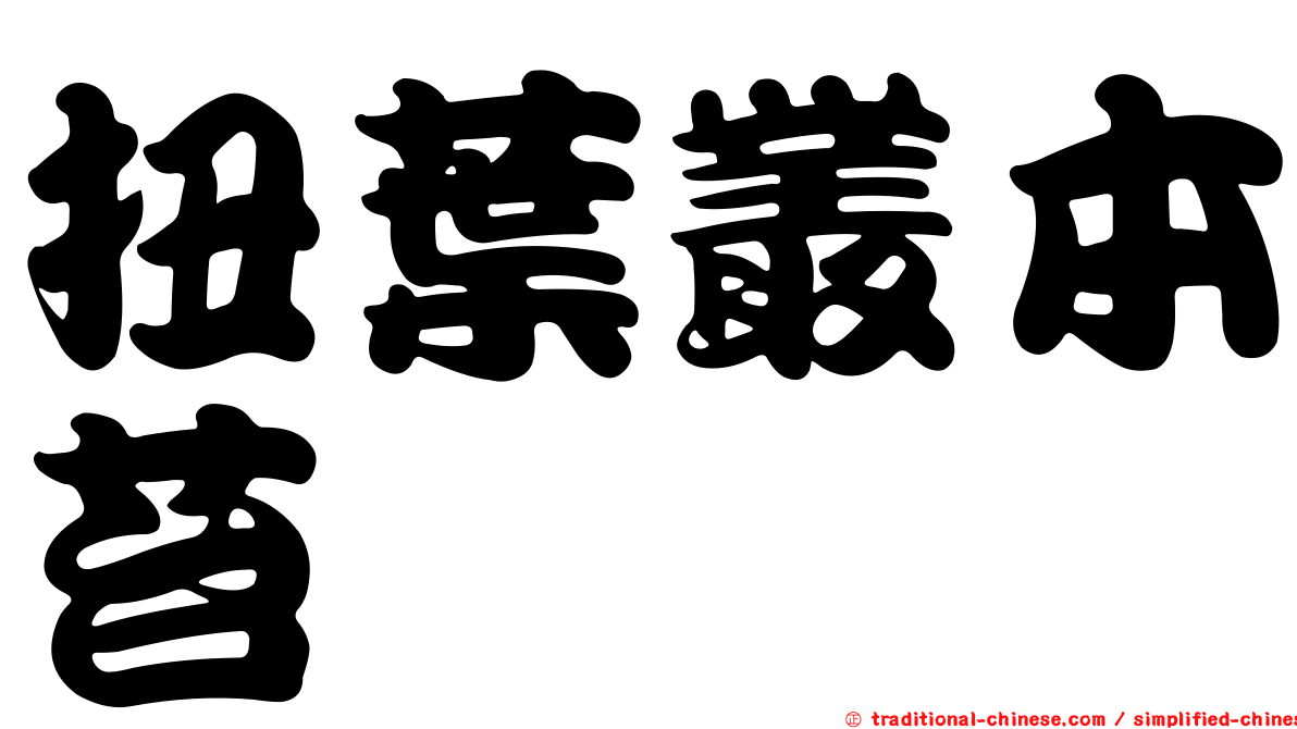 扭葉叢本苔