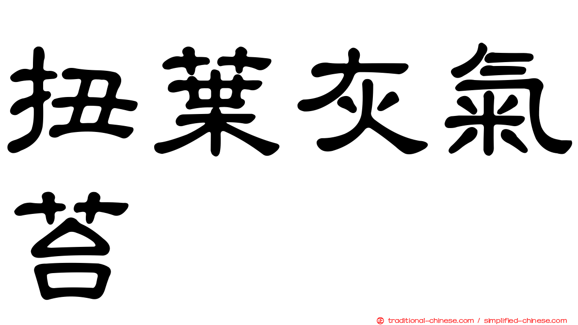 扭葉灰氣苔