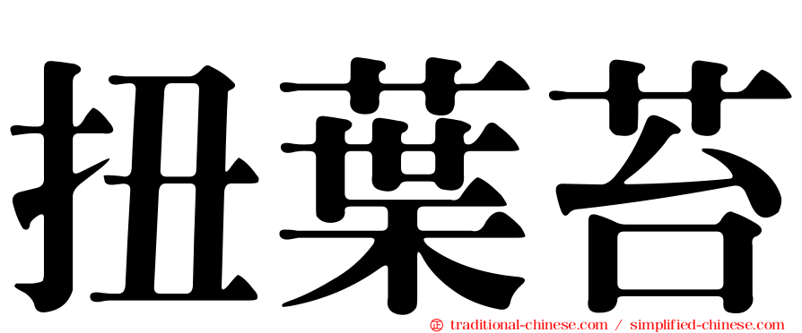 扭葉苔