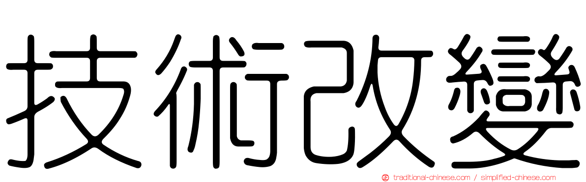 技術改變