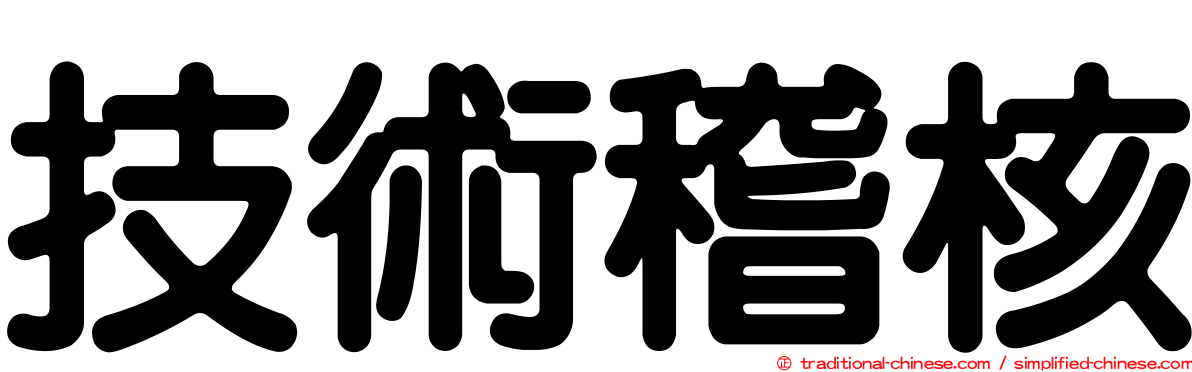 技術稽核