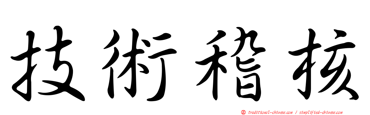 技術稽核