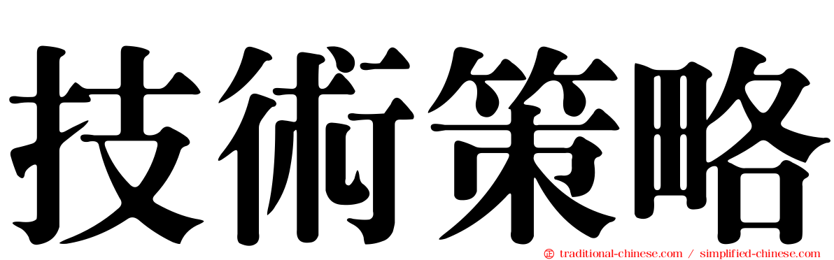 技術策略