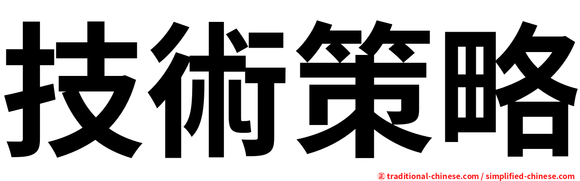 技術策略