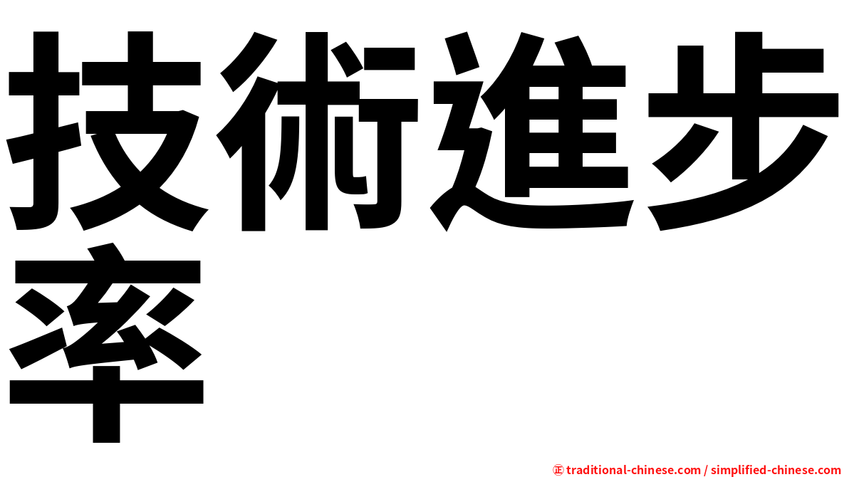 技術進步率