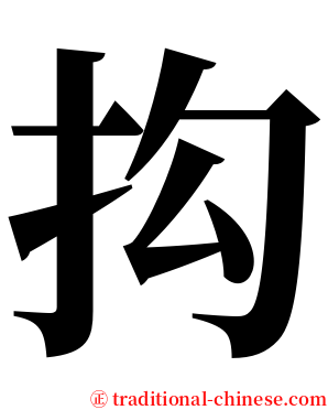 抅 serif font
