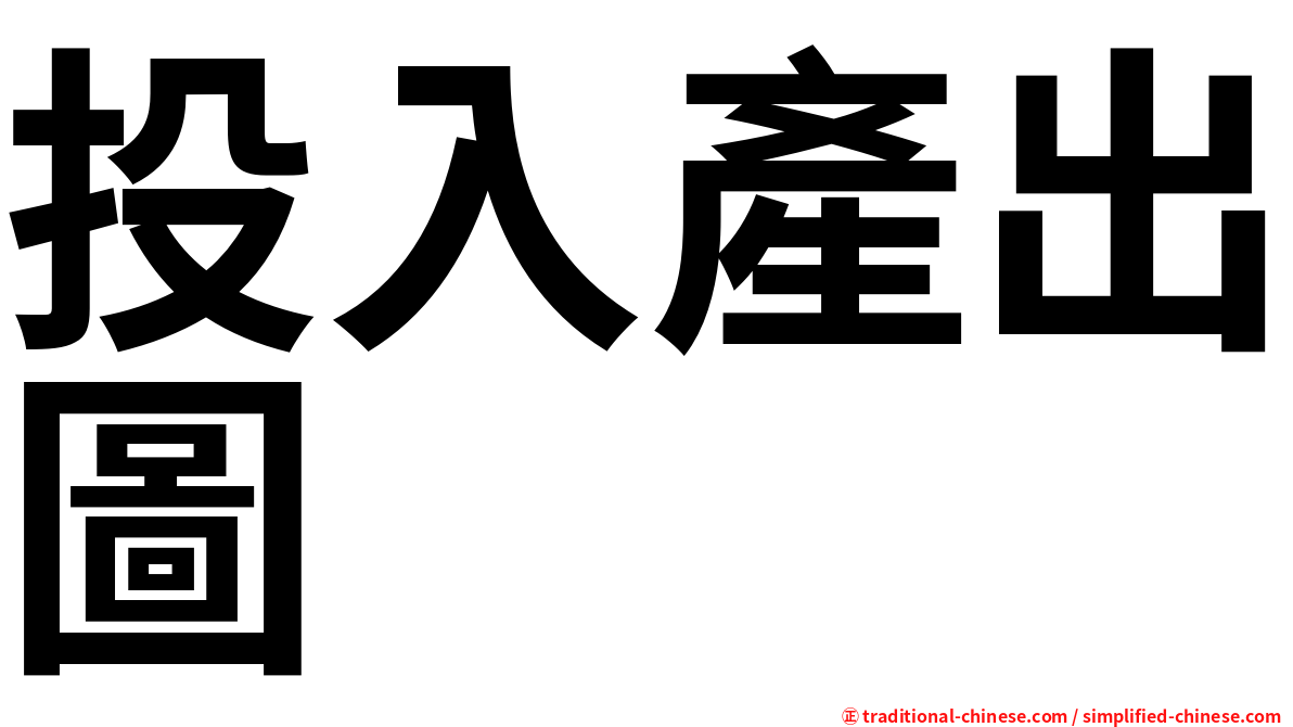 投入產出圖