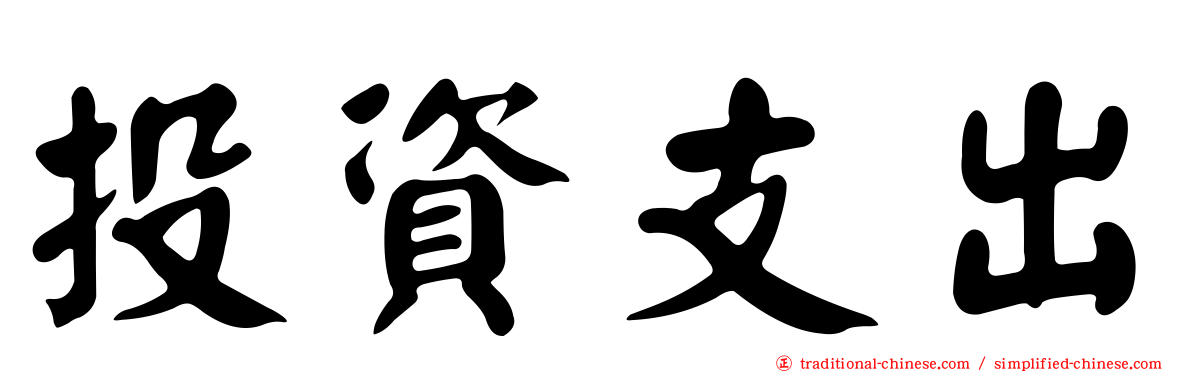 投資支出