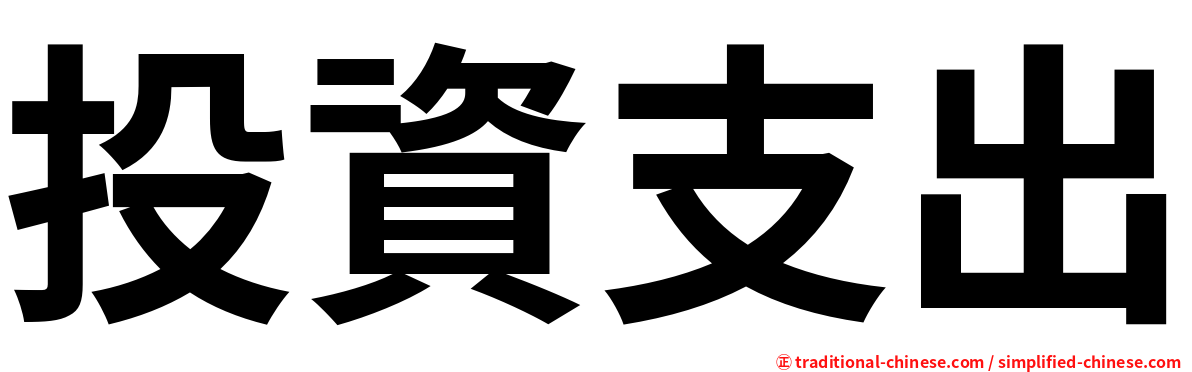 投資支出