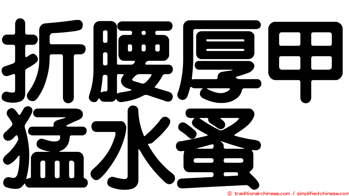 折腰厚甲猛水蚤