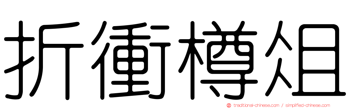 折衝樽俎