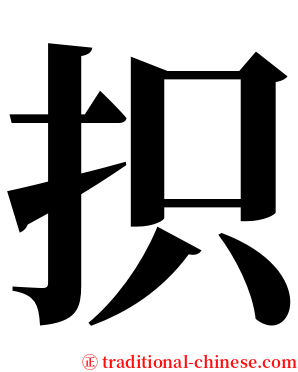 抧 serif font