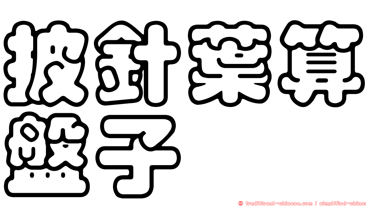 披針葉算盤子