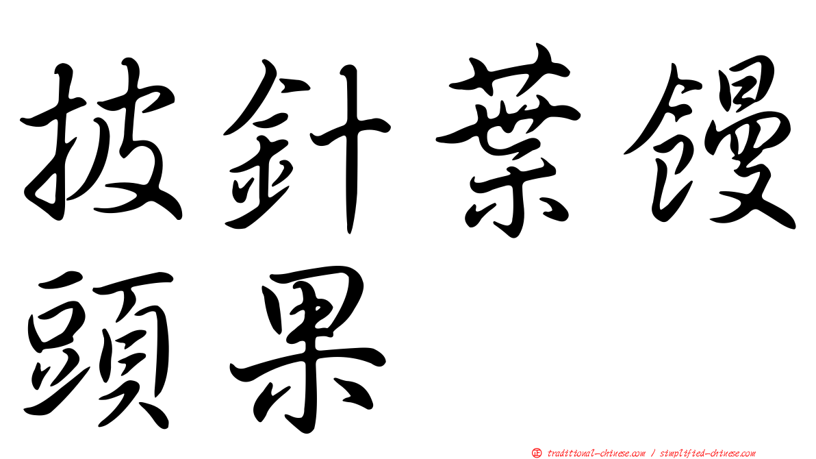 披針葉饅頭果