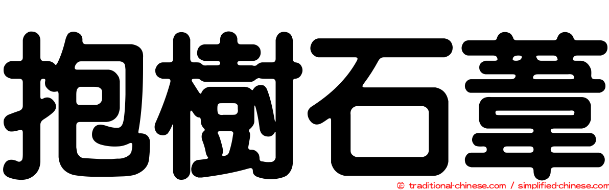 抱樹石葦