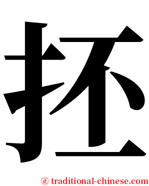 抷 serif font