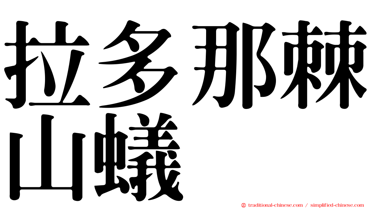 拉多那棘山蟻
