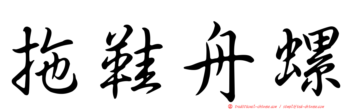 拖鞋舟螺