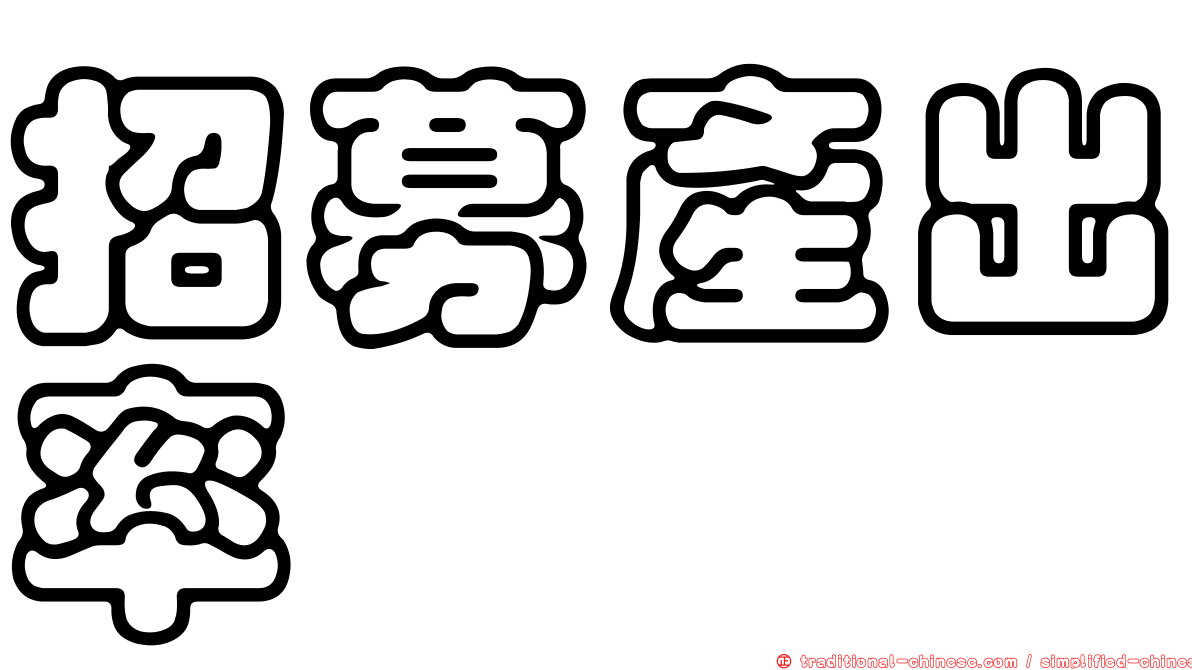 招募產出率