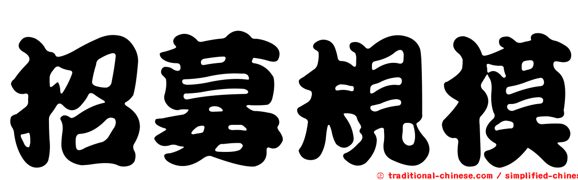 招募規模