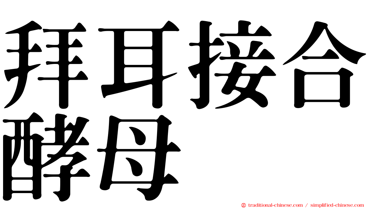 拜耳接合酵母