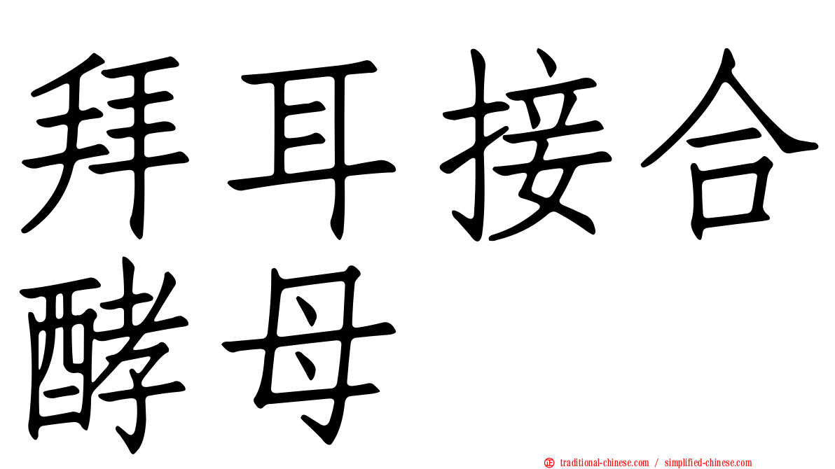 拜耳接合酵母