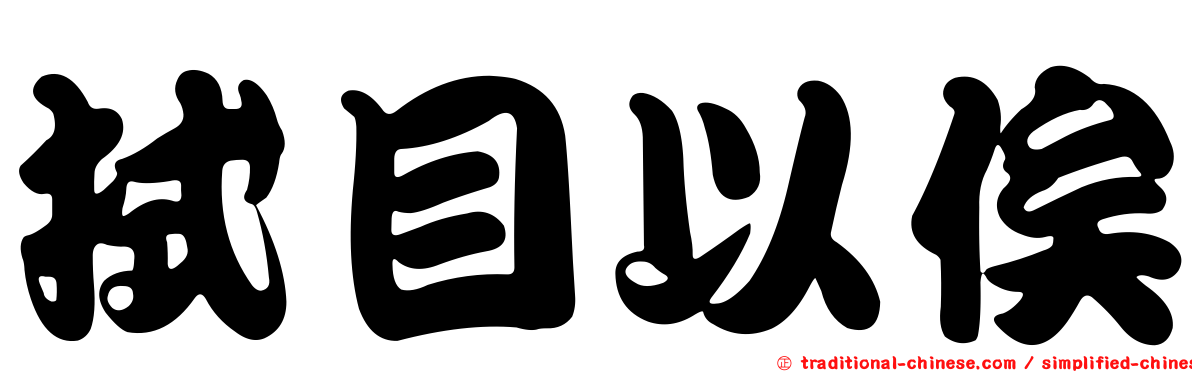 拭目以俟