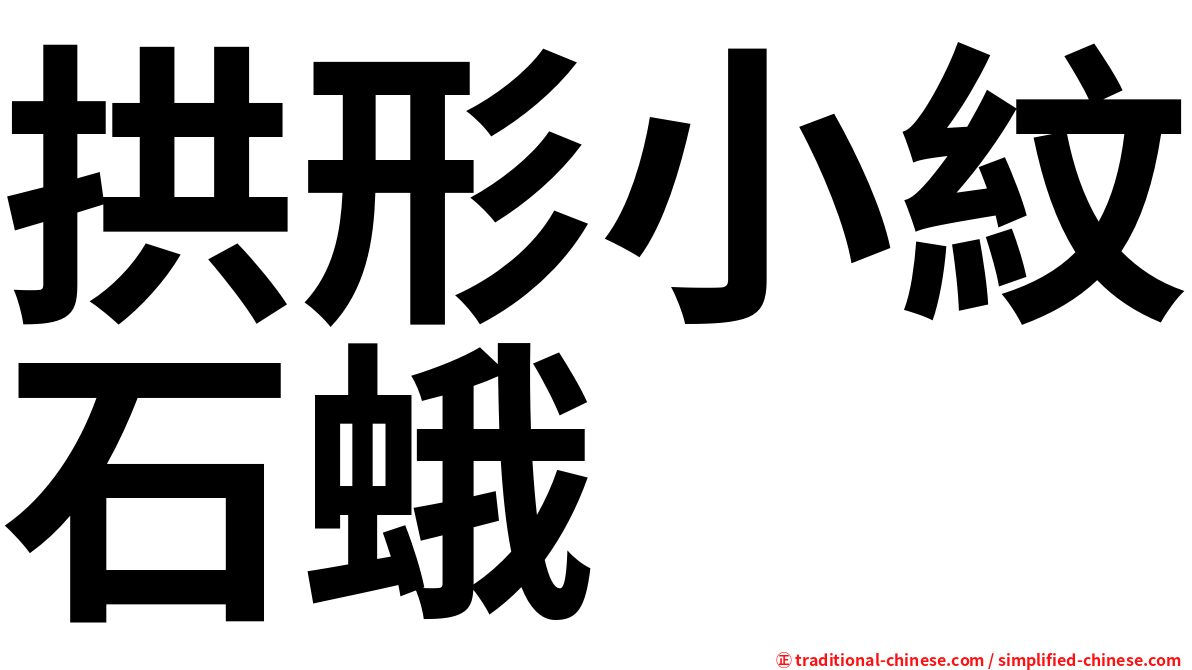 拱形小紋石蛾