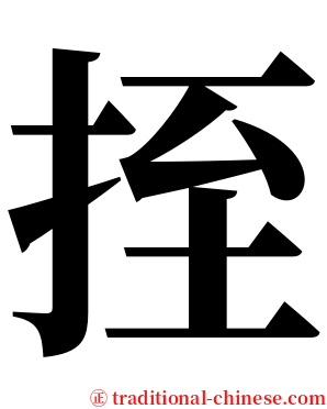 挃 serif font