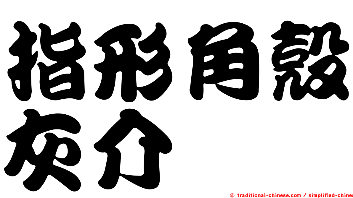指形角殼灰介