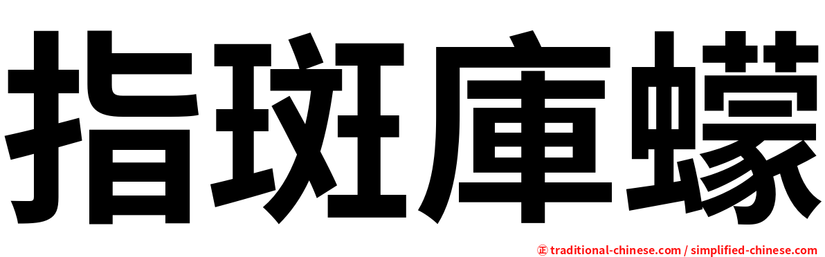 指斑庫蠓