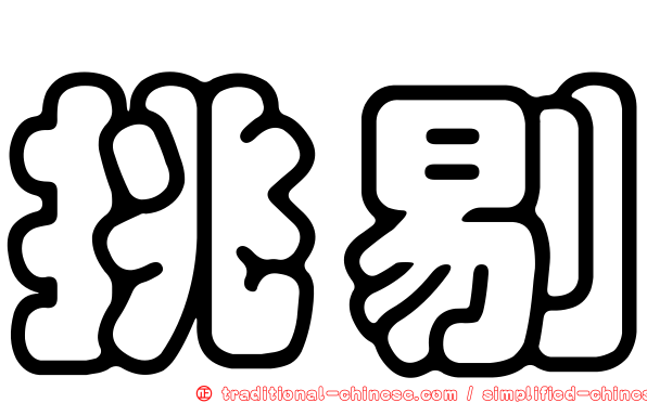 挑剔