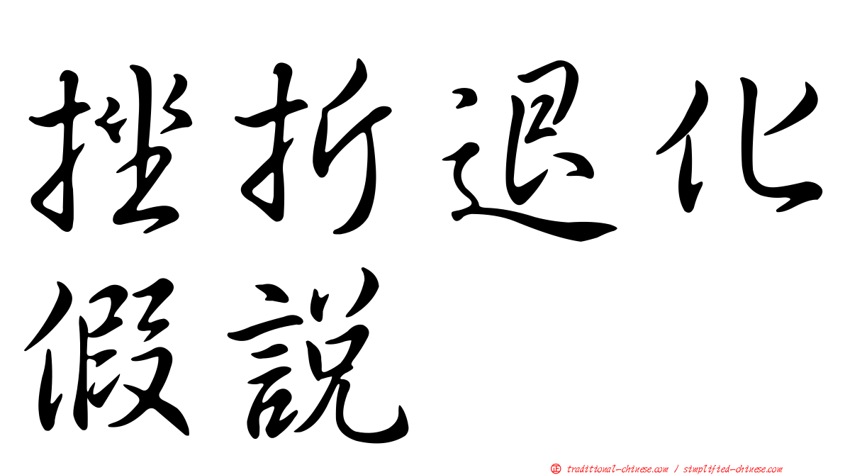 挫折退化假說