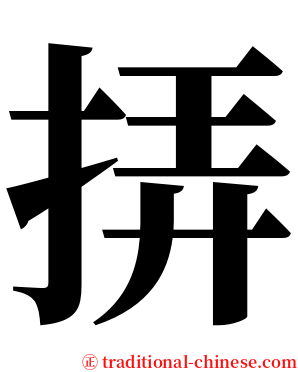 挵 serif font