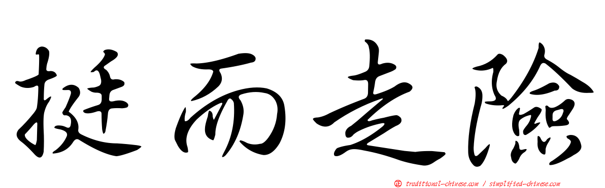 挺而走險