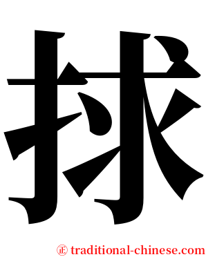捄 serif font