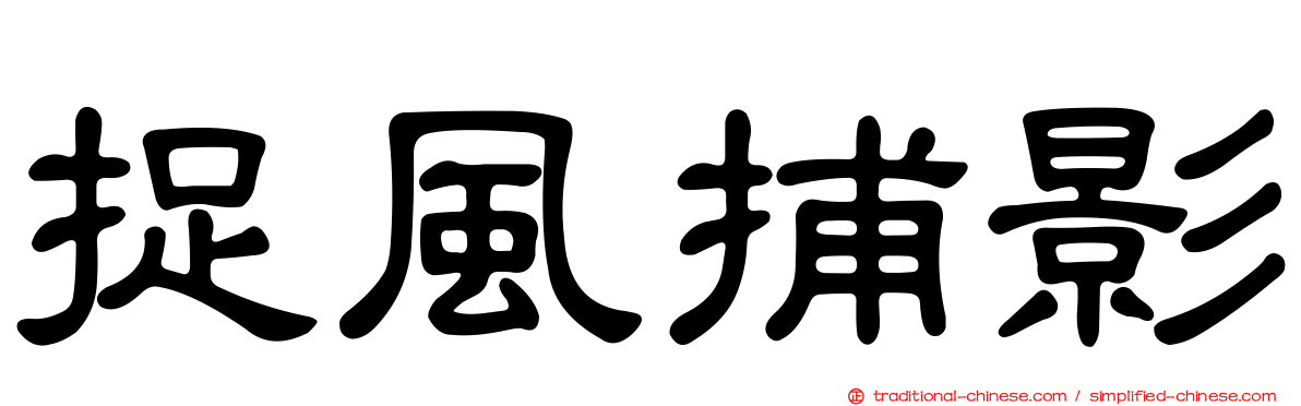捉風捕影
