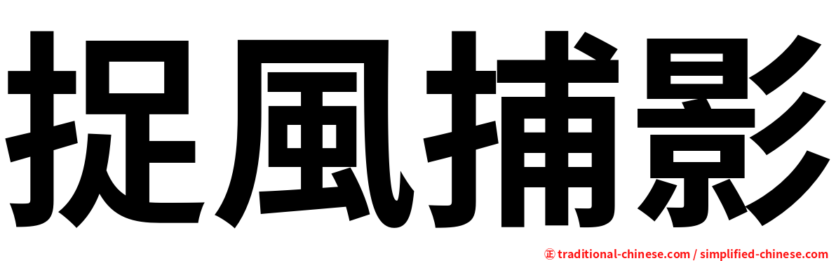 捉風捕影