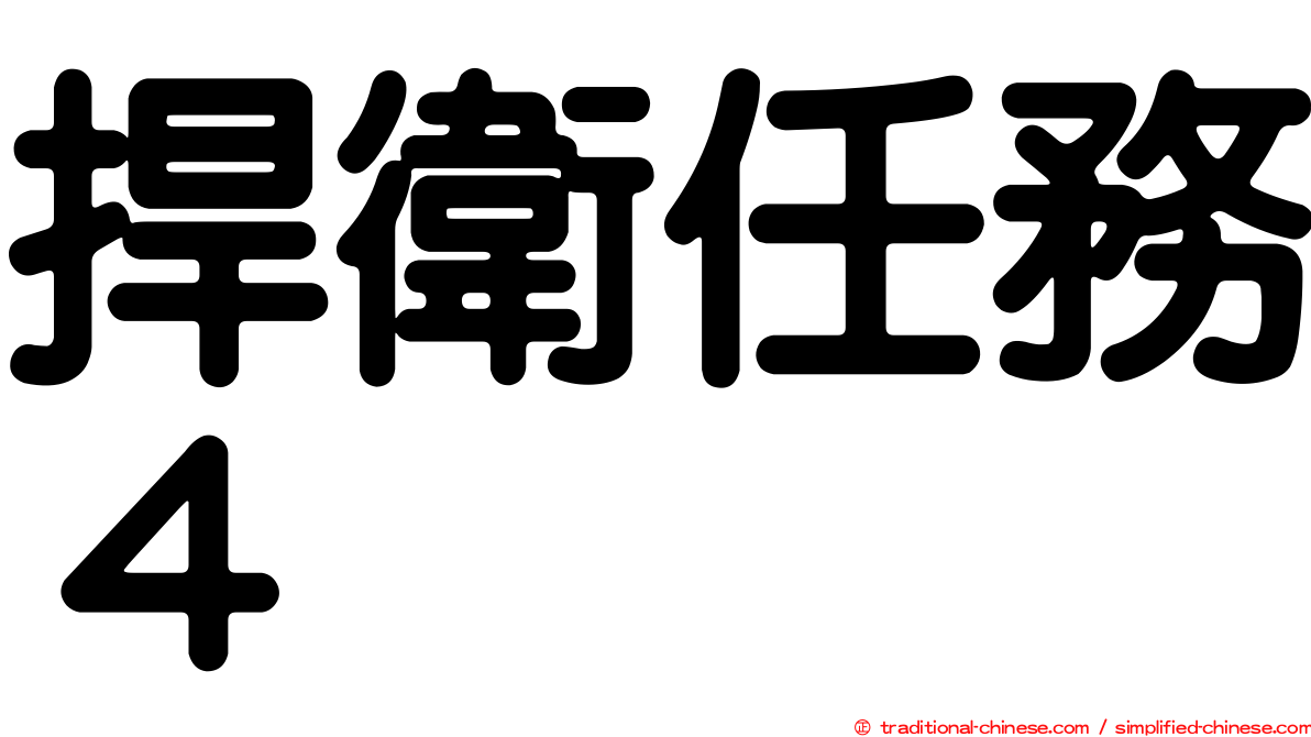 捍衛任務４