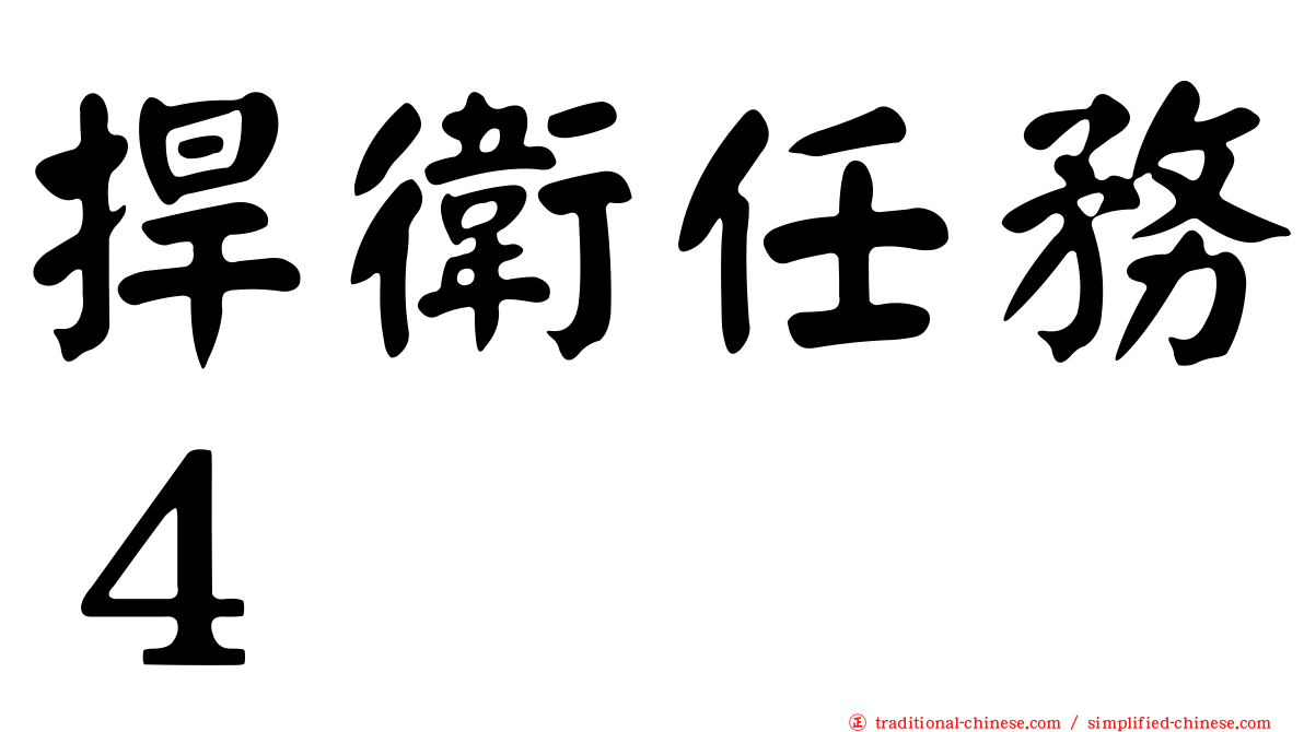 捍衛任務４