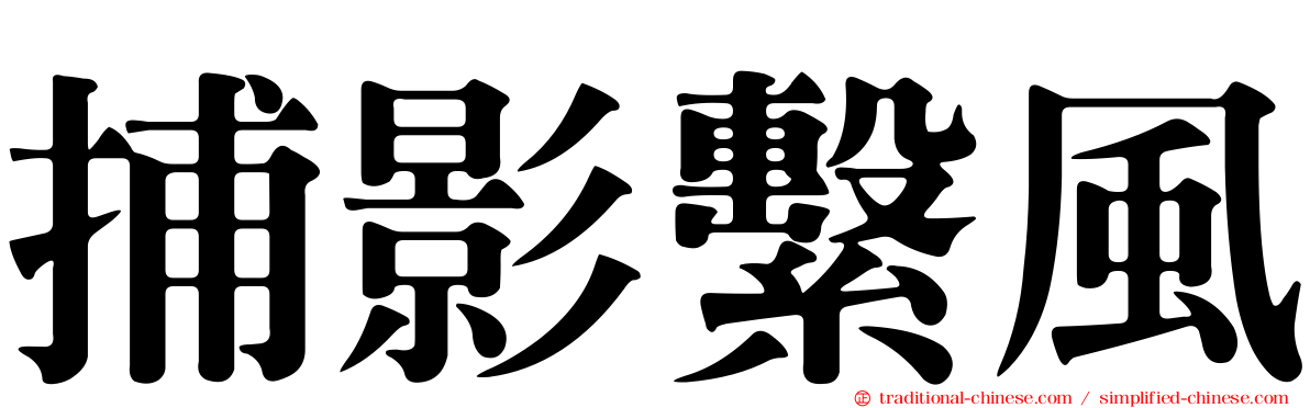 捕影繫風