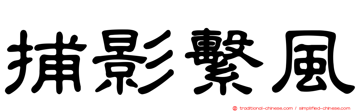 捕影繫風